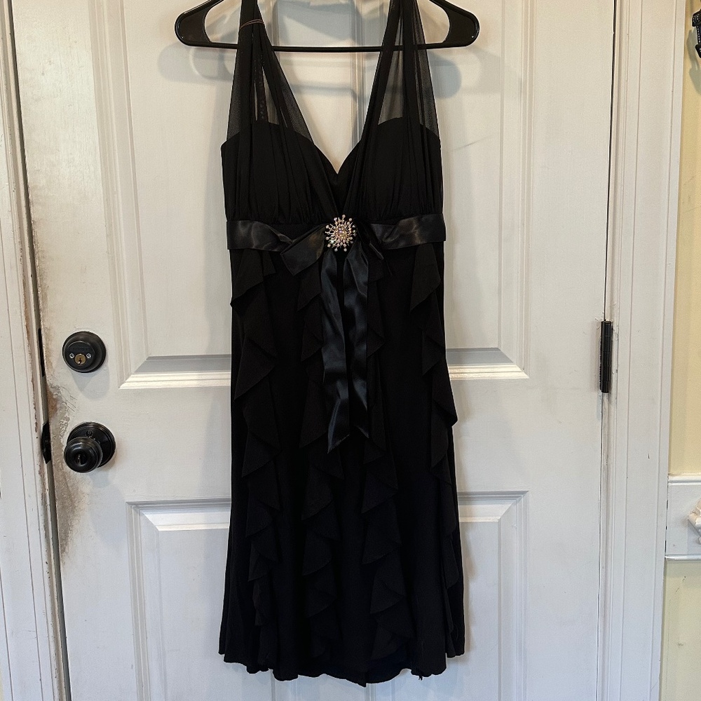 Beautiful Black Cocktail Dress - Size 10